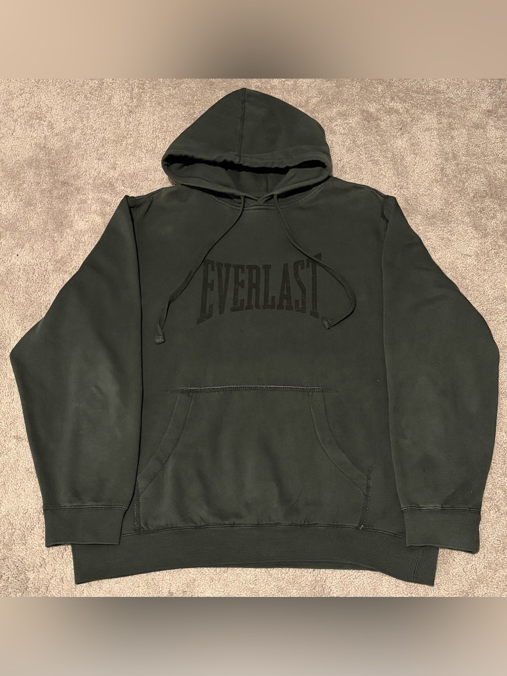 Everlast Men’s Dark Gray Spell Out Pullover Boxing Hoodie Size XL